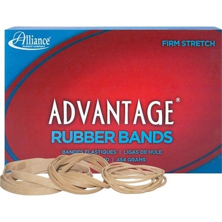 Alliance Rubber Rubber Bands, No 54, 1lb., Assorted Sizes, Natural ALL26545